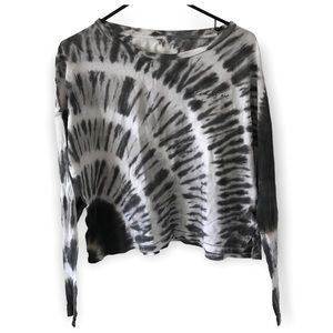 Pink Victoria’s Secret tie dye long sleeve crop top